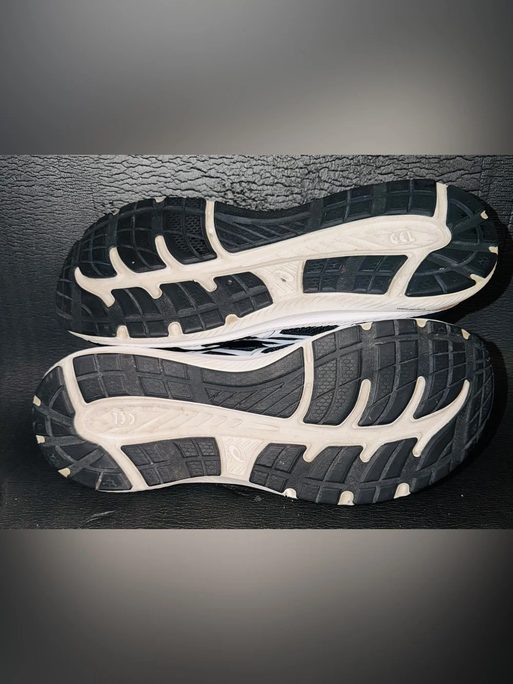 ASICS Men’s Black and White Athletic Running Shoes